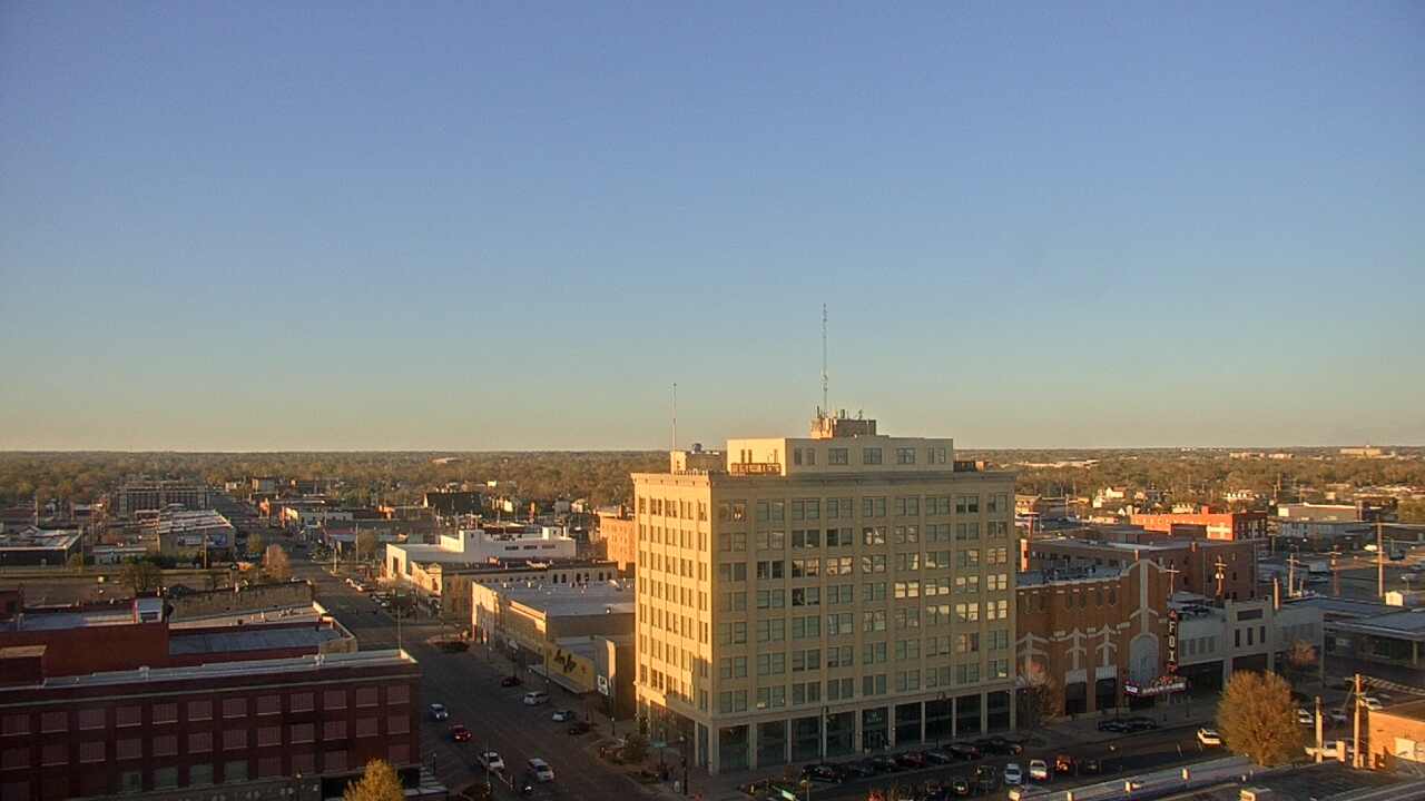 Thumbnail for current weather camera view from First National Bank-Hutchinson in Hutchinson, Kansas