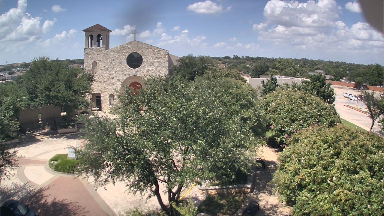 Thumbnail for current weather camera view from Mary Immaculate School in Farmers Branch, Texas