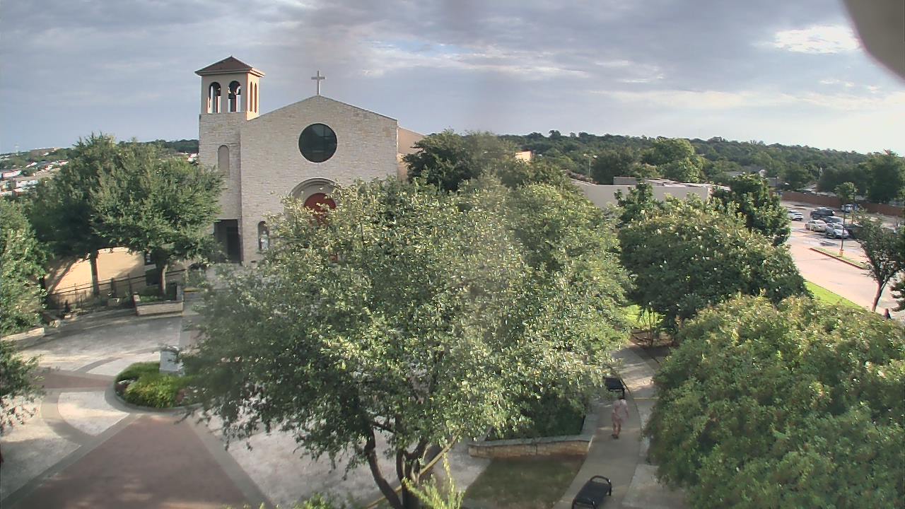 Thumbnail for current weather camera view from Mary Immaculate School in Farmers Branch, Texas