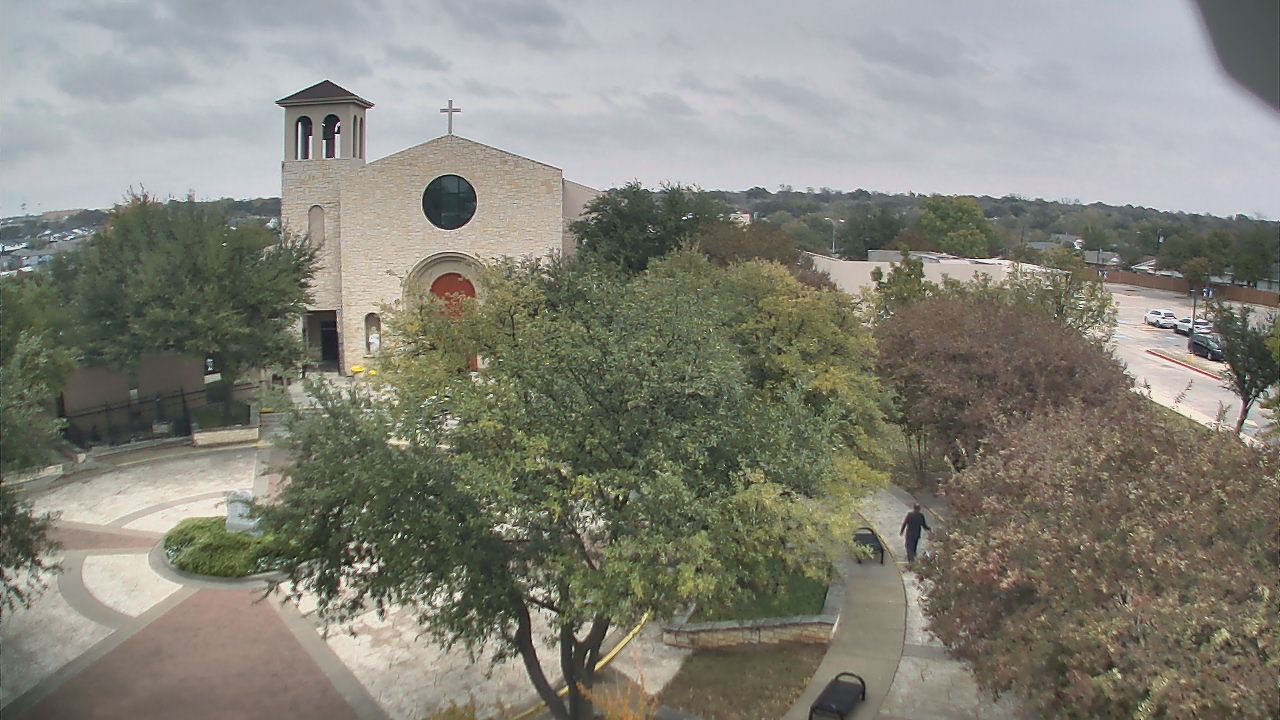 Thumbnail for current weather camera view from Mary Immaculate School in Farmers Branch, Texas
