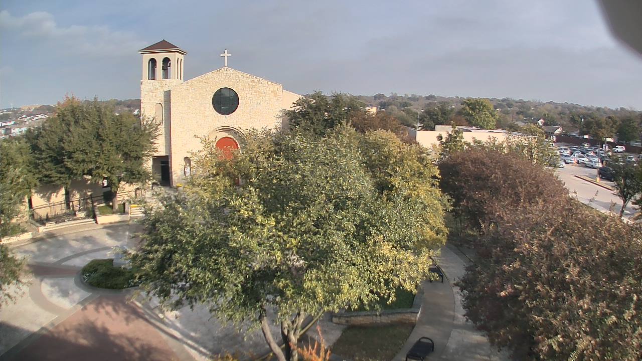 Thumbnail for current weather camera view from Mary Immaculate School in Farmers Branch, Texas
