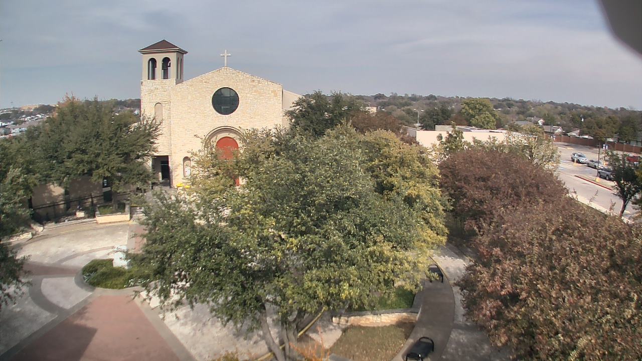 Thumbnail for current weather camera view from Mary Immaculate School in Farmers Branch, Texas