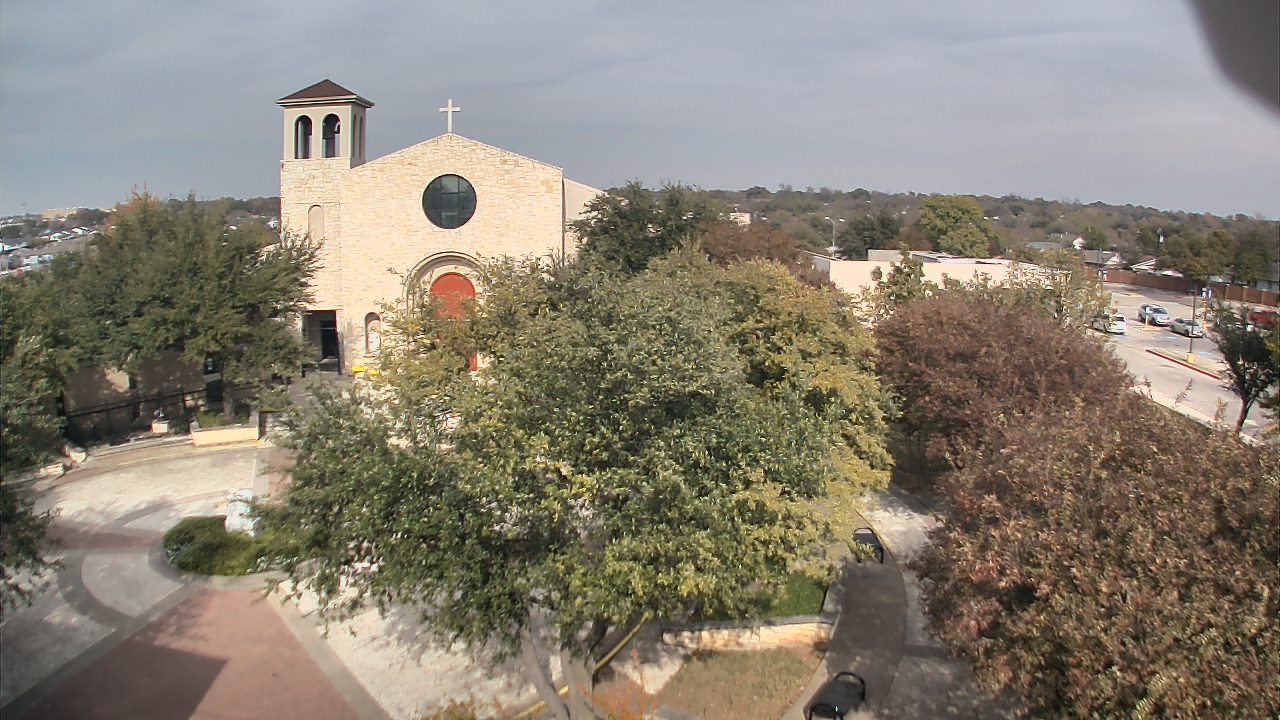Thumbnail for current weather camera view from Mary Immaculate School in Farmers Branch, Texas
