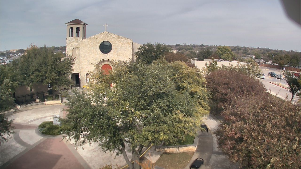Thumbnail for current weather camera view from Mary Immaculate School in Farmers Branch, Texas