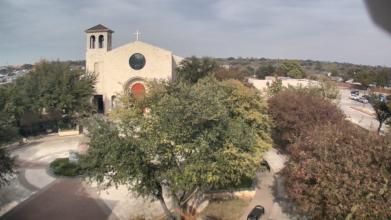Thumbnail for current weather camera view from Mary Immaculate School in Farmers Branch, Texas