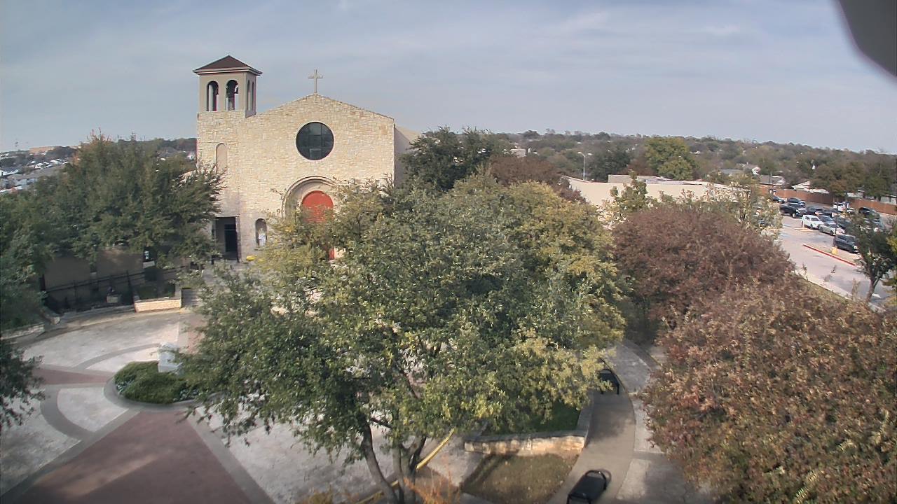 Thumbnail for current weather camera view from Mary Immaculate School in Farmers Branch, Texas