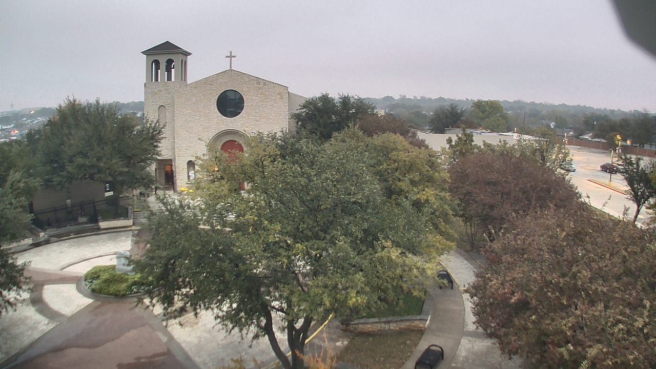 Thumbnail for current weather camera view from Mary Immaculate School in Farmers Branch, Texas