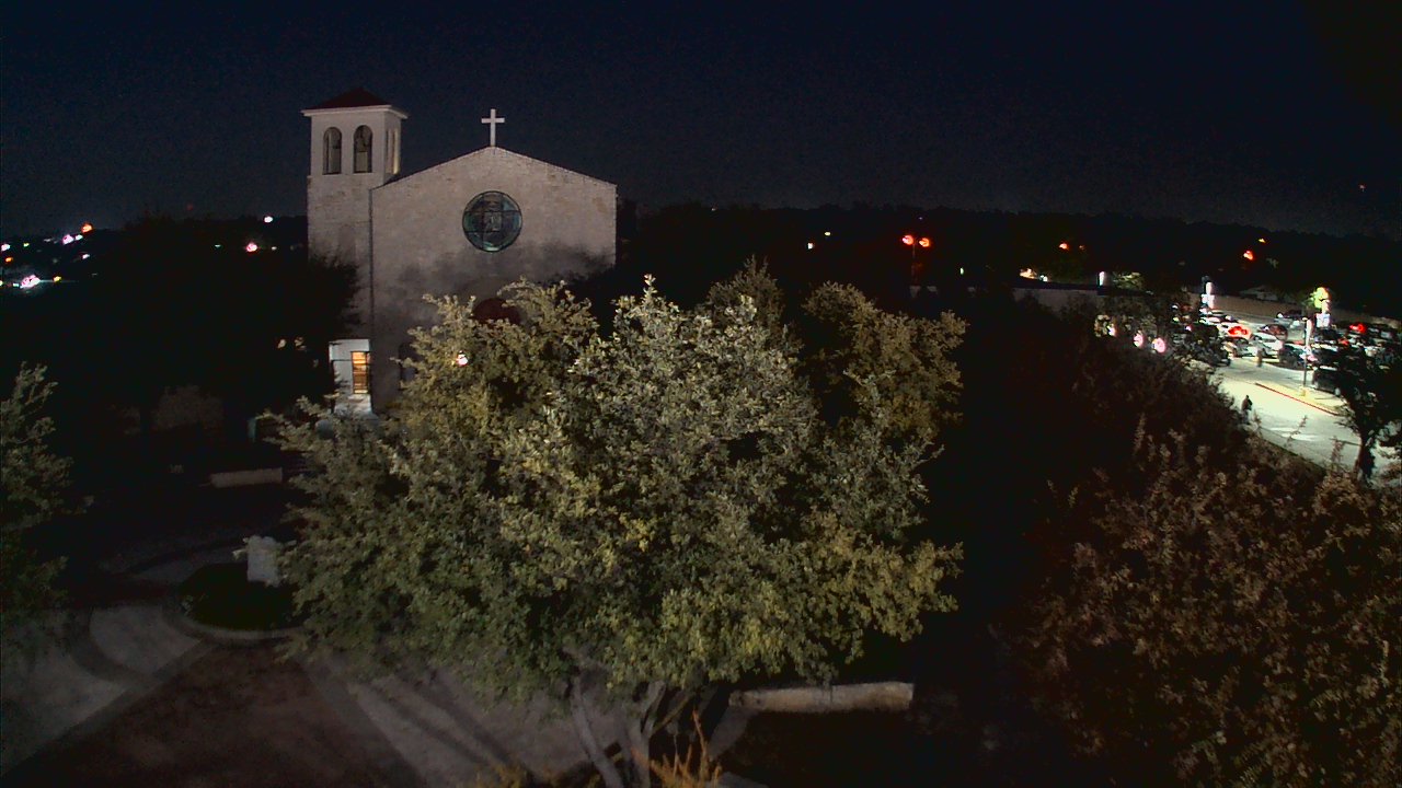 Thumbnail for current weather camera view from Mary Immaculate School in Farmers Branch, Texas