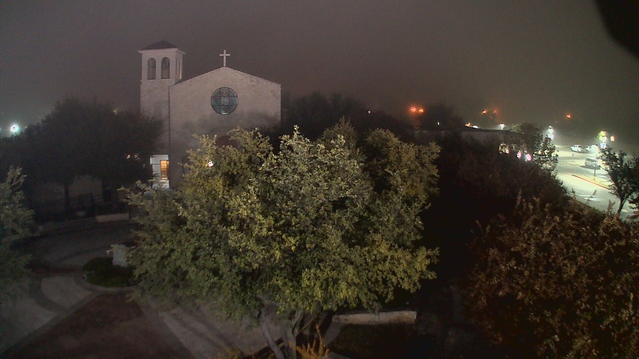Thumbnail for current weather camera view from Mary Immaculate School in Farmers Branch, Texas