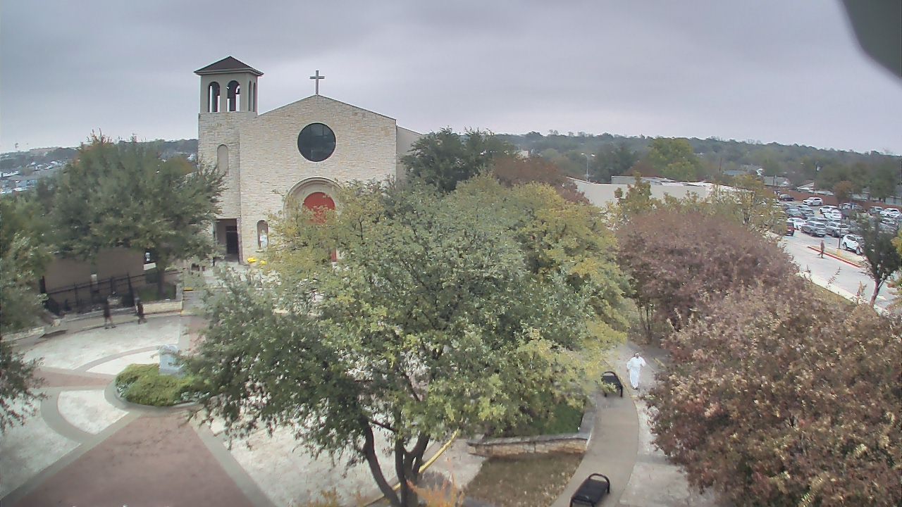 Thumbnail for current weather camera view from Mary Immaculate School in Farmers Branch, Texas