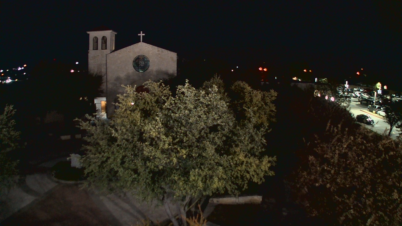 Thumbnail for current weather camera view from Mary Immaculate School in Farmers Branch, Texas