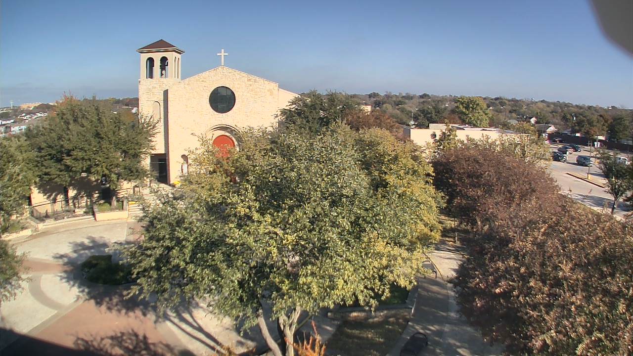 Thumbnail for current weather camera view from Mary Immaculate School in Farmers Branch, Texas