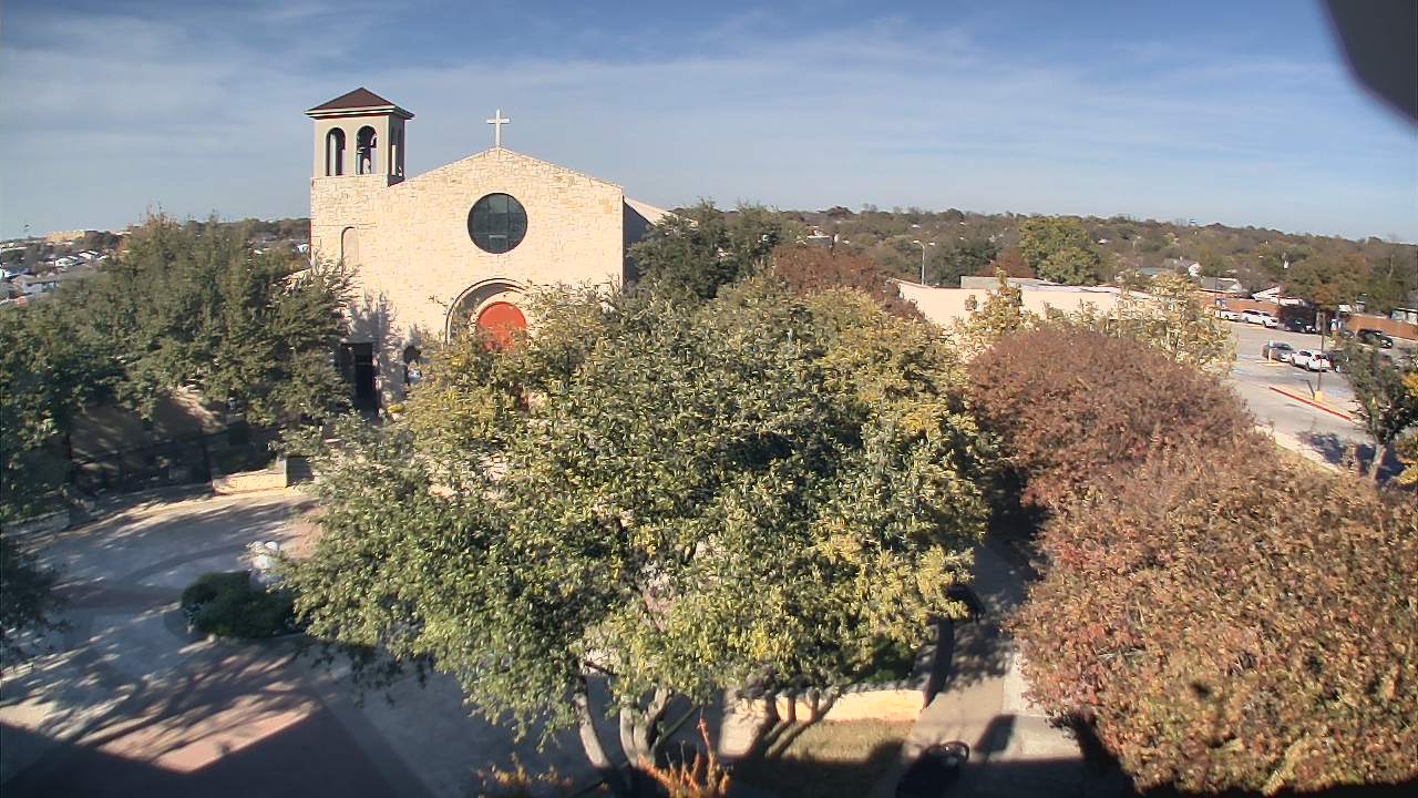 Thumbnail for current weather camera view from Mary Immaculate School in Farmers Branch, Texas