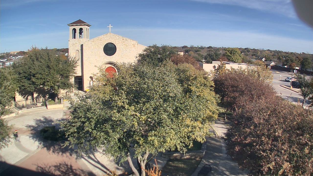 Thumbnail for current weather camera view from Mary Immaculate School in Farmers Branch, Texas