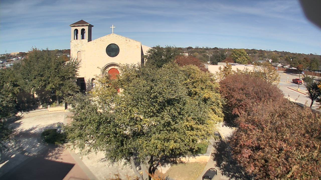 Thumbnail for current weather camera view from Mary Immaculate School in Farmers Branch, Texas