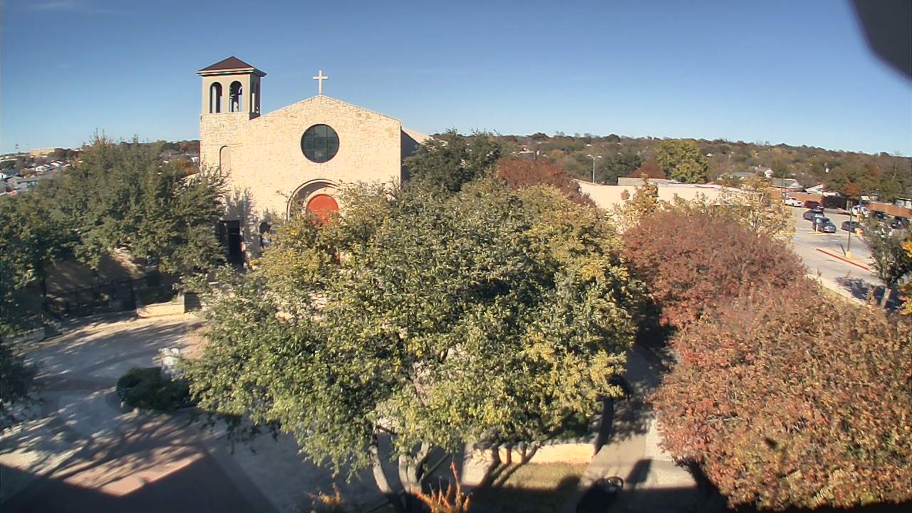 Thumbnail for current weather camera view from Mary Immaculate School in Farmers Branch, Texas