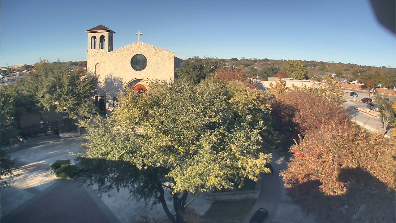 Thumbnail for current weather camera view from Mary Immaculate School in Farmers Branch, Texas