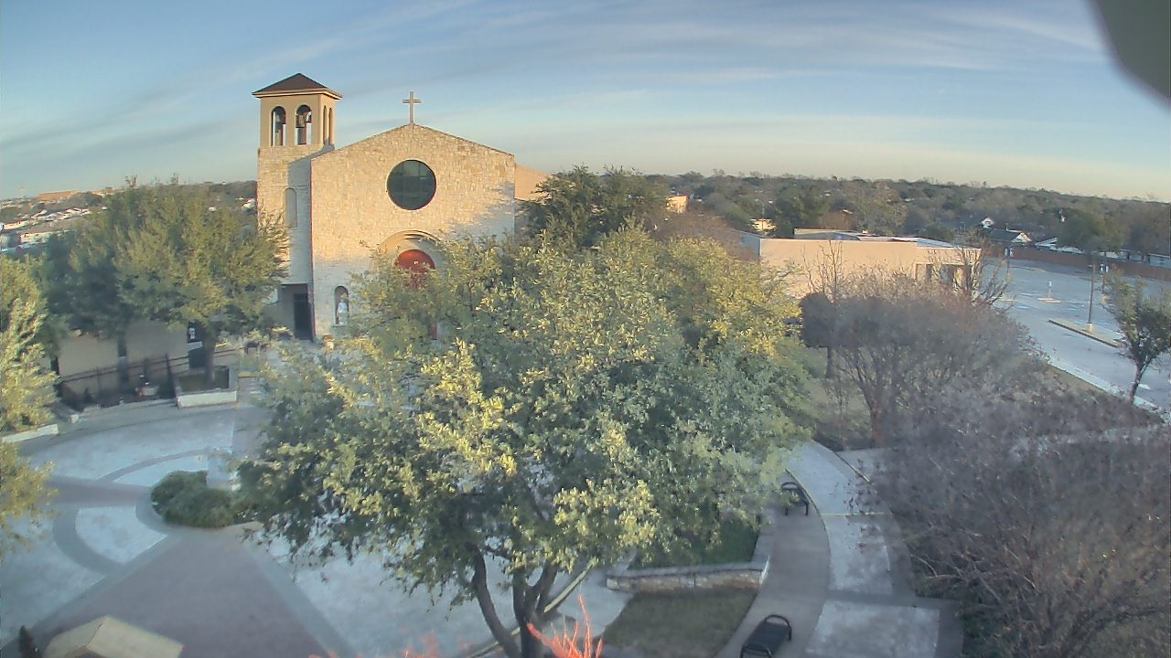 Thumbnail for current weather camera view from Mary Immaculate School in Farmers Branch, Texas