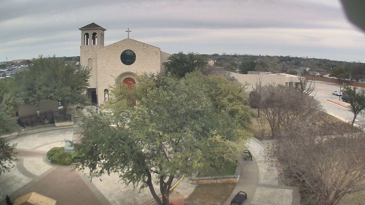 Thumbnail for current weather camera view from Mary Immaculate School in Farmers Branch, Texas
