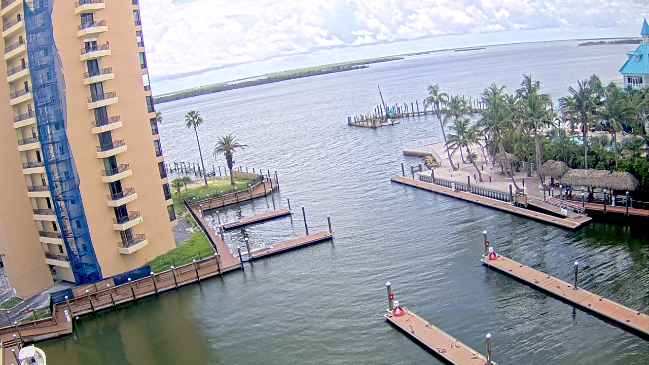 Thumbnail for current weather camera view from Sanibel Harbour Yacht Club in Punta Rassa, Florida
