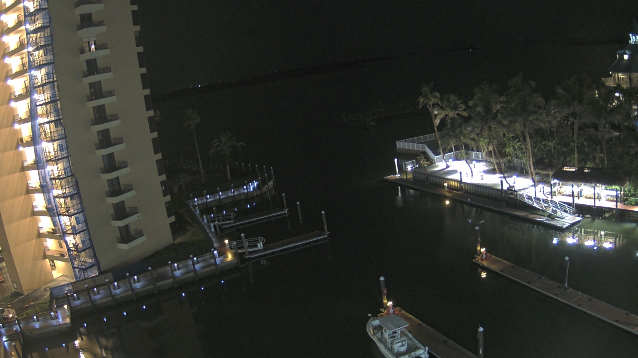 Thumbnail for current weather camera view from Sanibel Harbour Yacht Club in Punta Rassa, Florida
