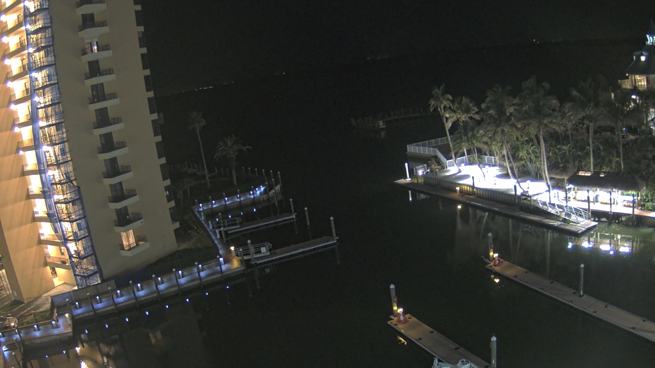 Thumbnail for current weather camera view from Sanibel Harbour Yacht Club in Punta Rassa, Florida
