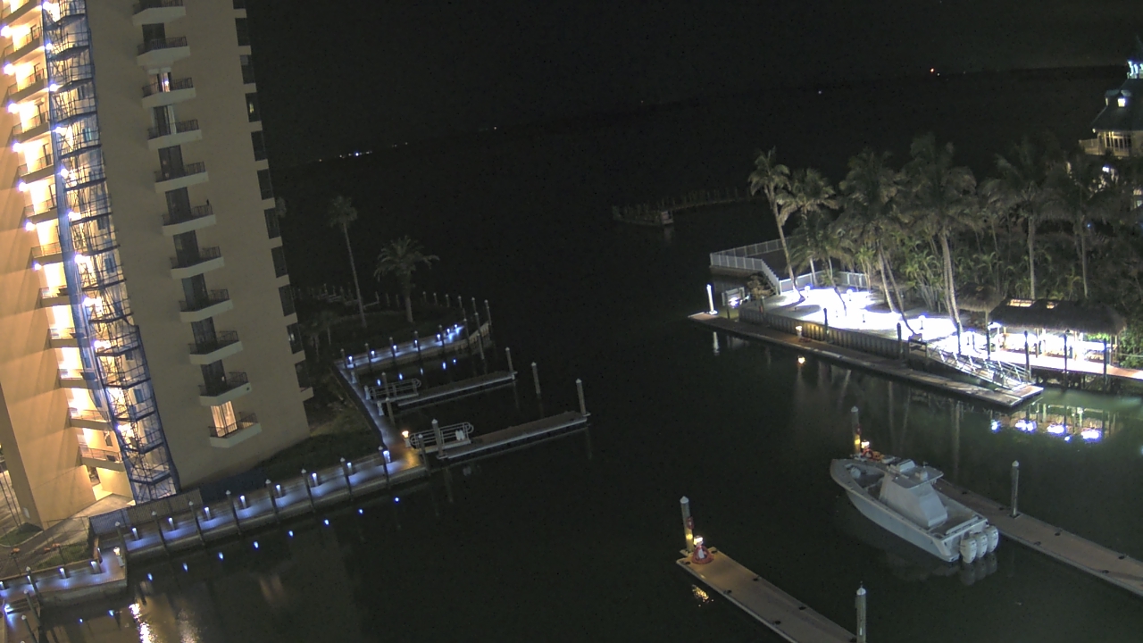 Thumbnail for current weather camera view from Sanibel Harbour Yacht Club in Punta Rassa, Florida