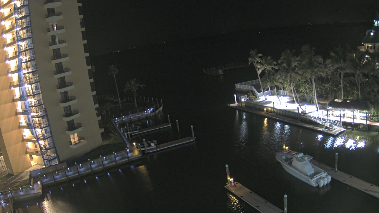 Thumbnail for current weather camera view from Sanibel Harbour Yacht Club in Punta Rassa, Florida