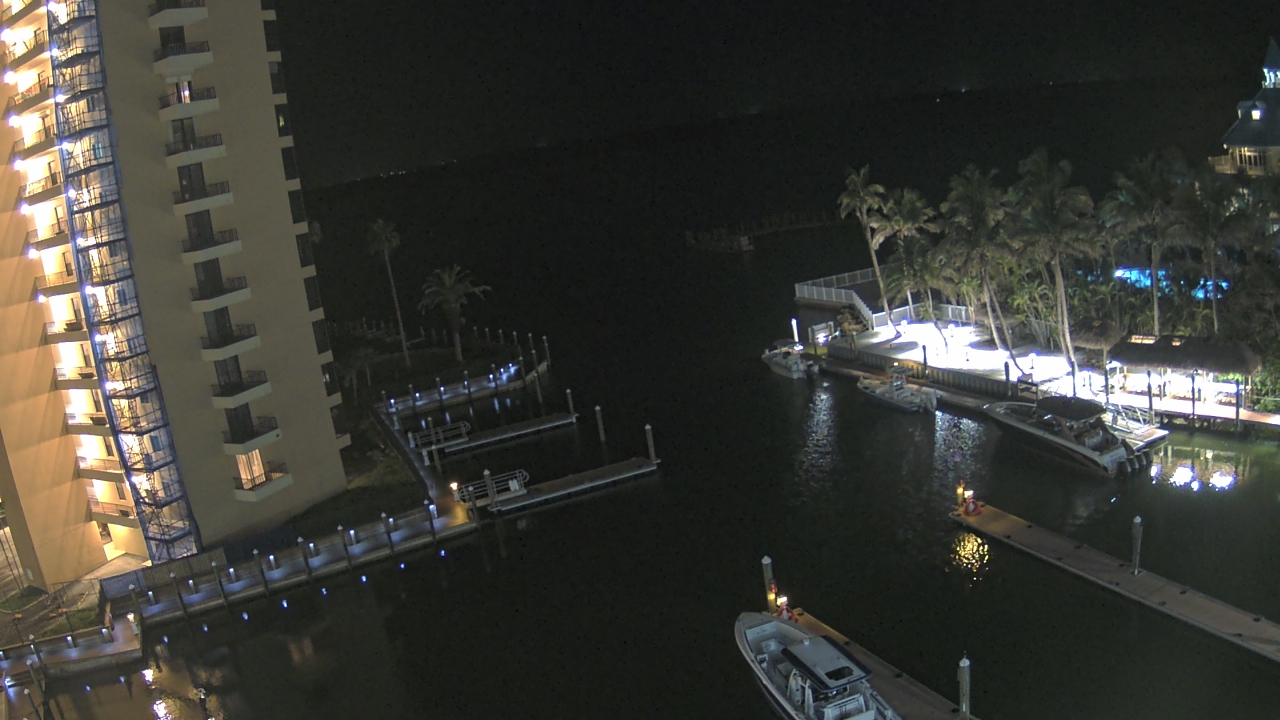 Thumbnail for current weather camera view from Sanibel Harbour Yacht Club in Punta Rassa, Florida