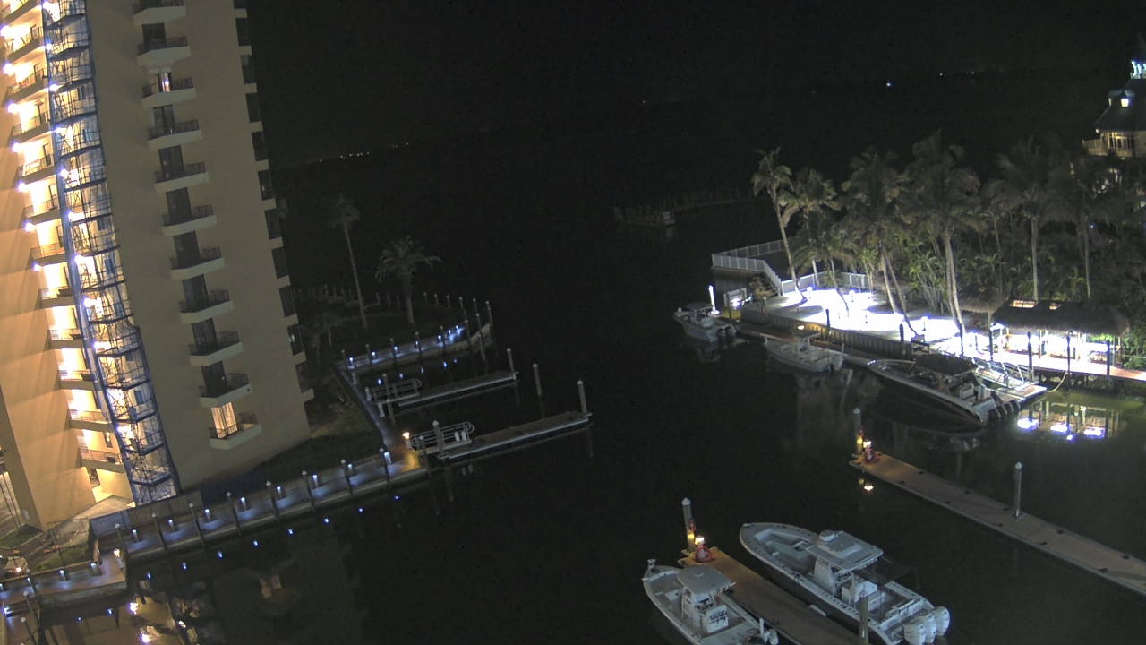 Thumbnail for current weather camera view from Sanibel Harbour Yacht Club in Punta Rassa, Florida