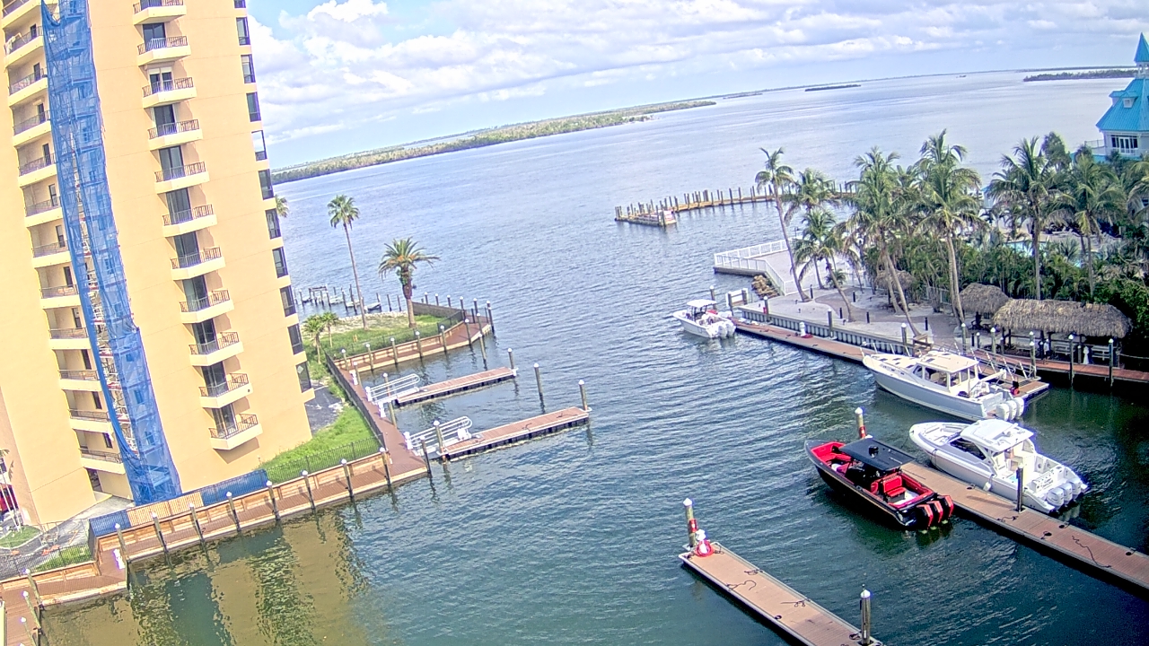 Thumbnail for current weather camera view from Sanibel Harbour Yacht Club in Punta Rassa, Florida