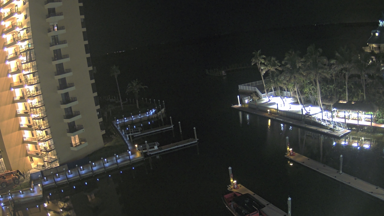Thumbnail for current weather camera view from Sanibel Harbour Yacht Club in Punta Rassa, Florida