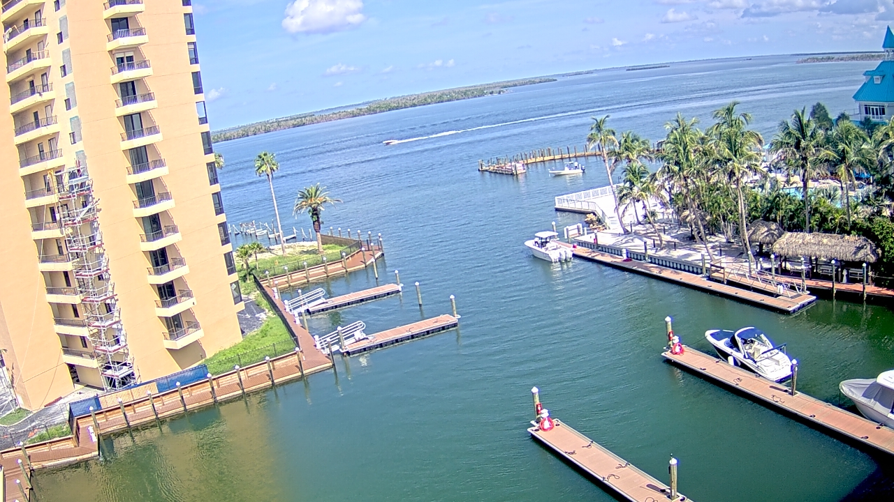 Thumbnail for current weather camera view from Sanibel Harbour Yacht Club in Punta Rassa, Florida