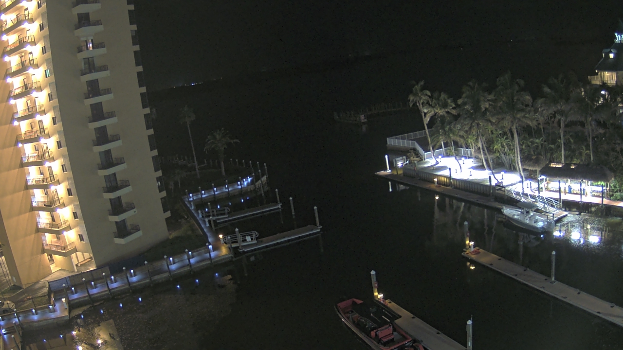 Thumbnail for current weather camera view from Sanibel Harbour Yacht Club in Punta Rassa, Florida