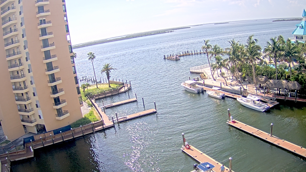 Thumbnail for current weather camera view from Sanibel Harbour Yacht Club in Punta Rassa, Florida