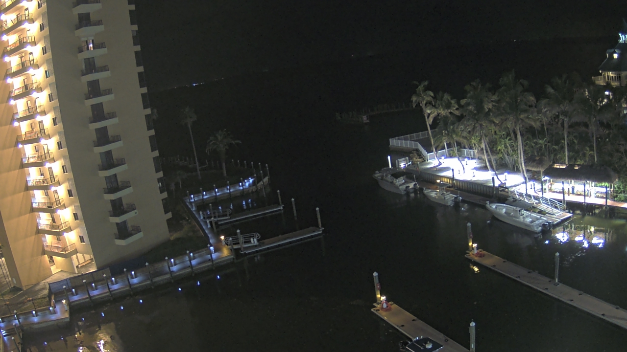 Thumbnail for current weather camera view from Sanibel Harbour Yacht Club in Punta Rassa, Florida