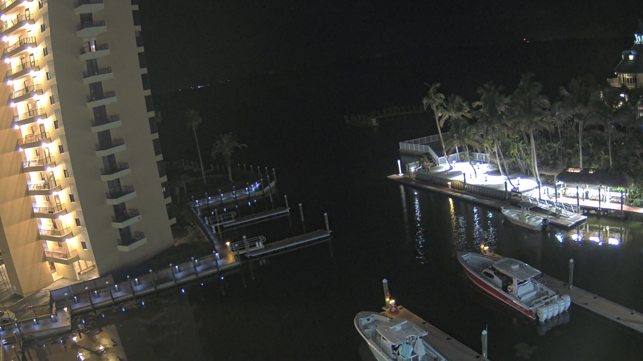 Thumbnail for current weather camera view from Sanibel Harbour Yacht Club in Punta Rassa, Florida