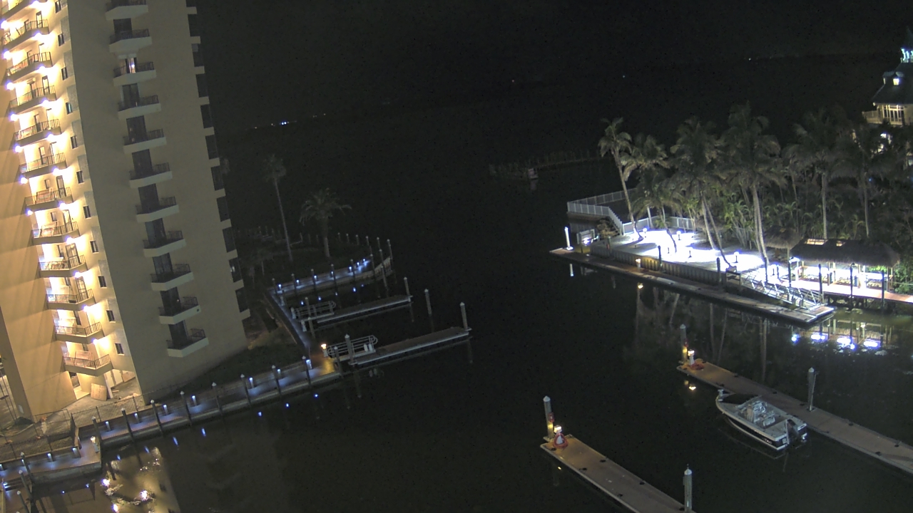 Thumbnail for current weather camera view from Sanibel Harbour Yacht Club in Punta Rassa, Florida
