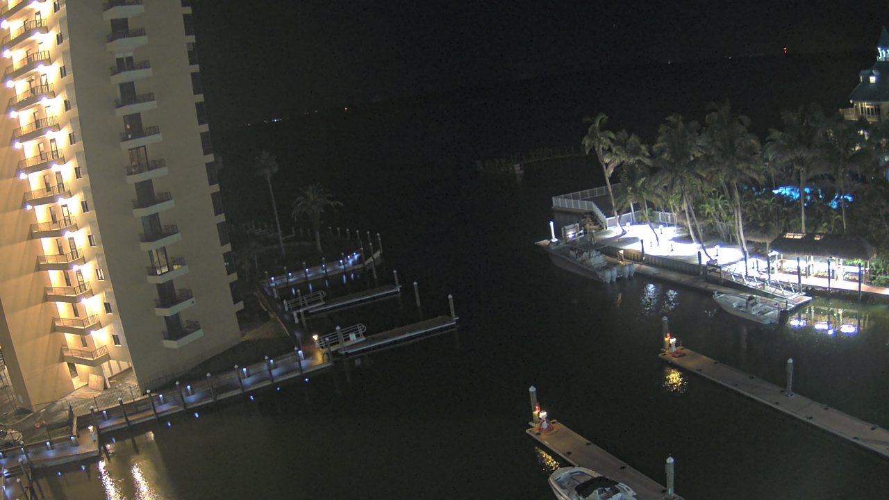 Thumbnail for current weather camera view from Sanibel Harbour Yacht Club in Punta Rassa, Florida