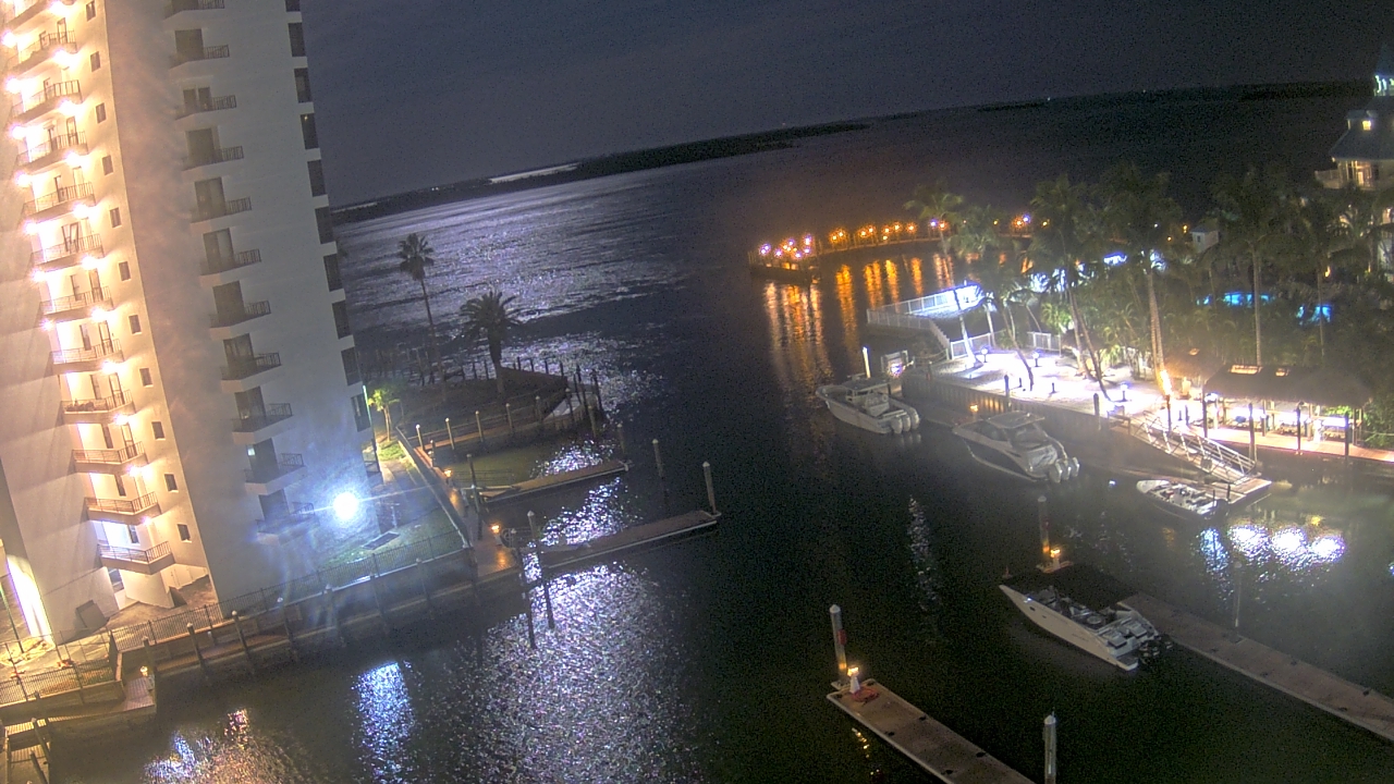 Thumbnail for current weather camera view from Sanibel Harbour Yacht Club in Punta Rassa, Florida