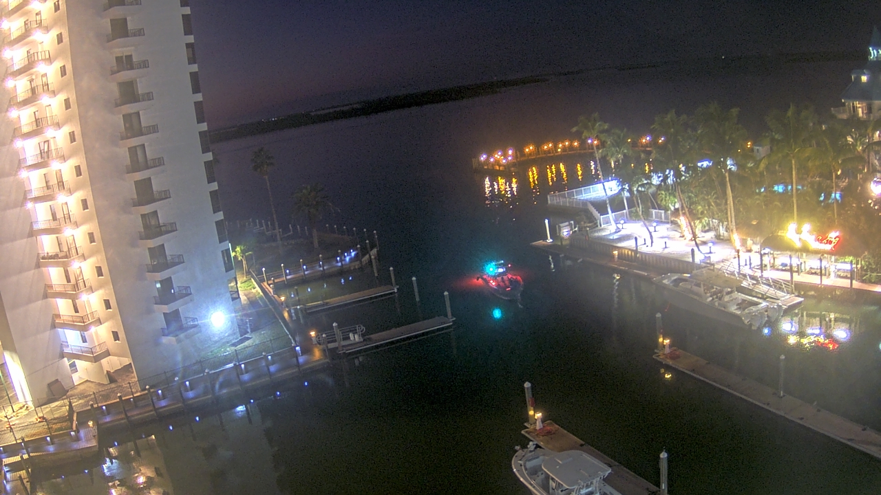 Thumbnail for current weather camera view from Sanibel Harbour Yacht Club in Punta Rassa, Florida