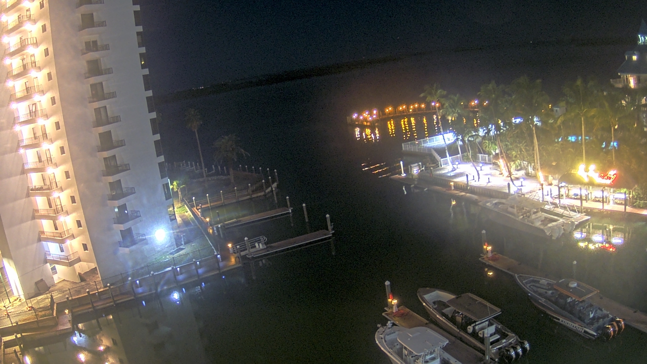 Thumbnail for current weather camera view from Sanibel Harbour Yacht Club in Punta Rassa, Florida