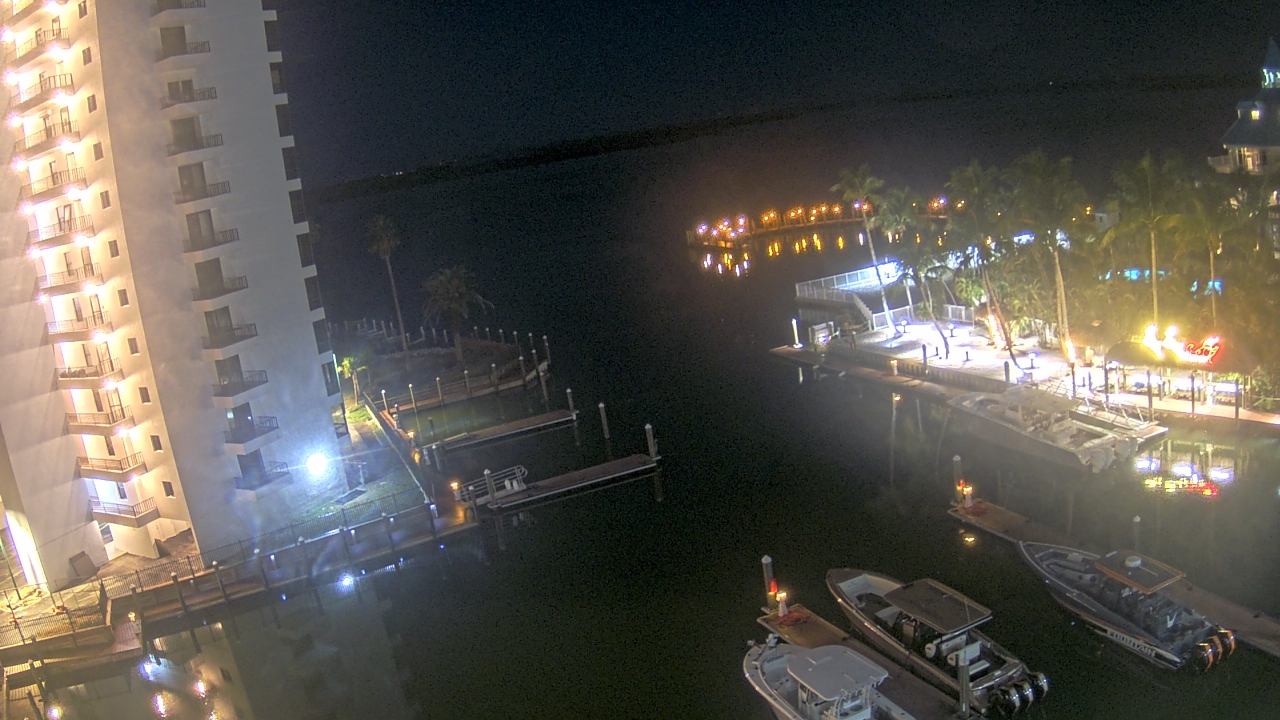 Thumbnail for current weather camera view from Sanibel Harbour Yacht Club in Punta Rassa, Florida