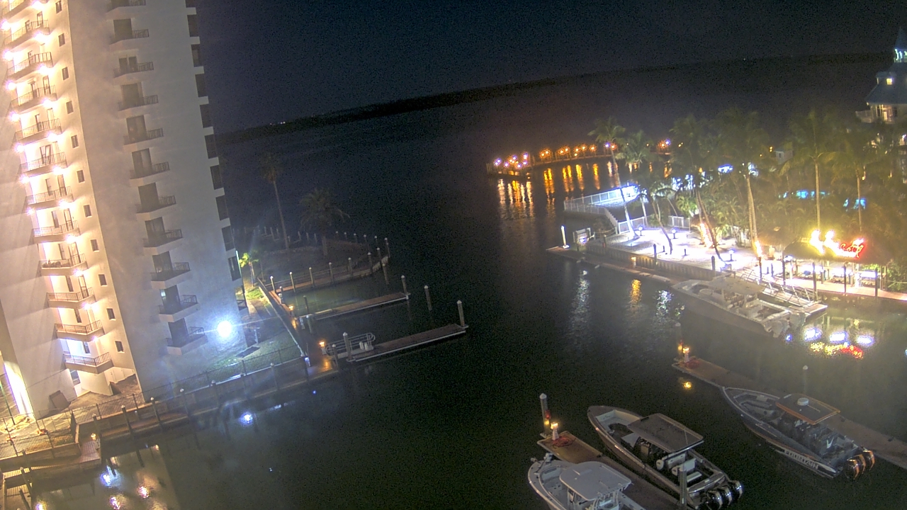Thumbnail for current weather camera view from Sanibel Harbour Yacht Club in Punta Rassa, Florida