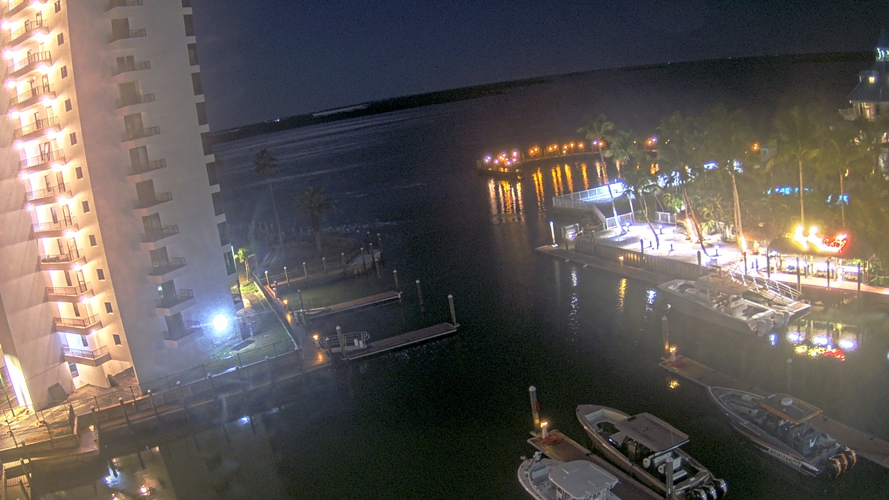 Thumbnail for current weather camera view from Sanibel Harbour Yacht Club in Punta Rassa, Florida