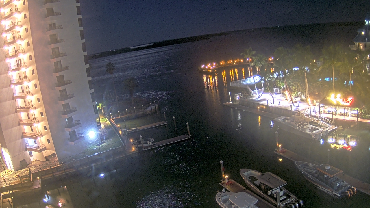 Thumbnail for current weather camera view from Sanibel Harbour Yacht Club in Punta Rassa, Florida