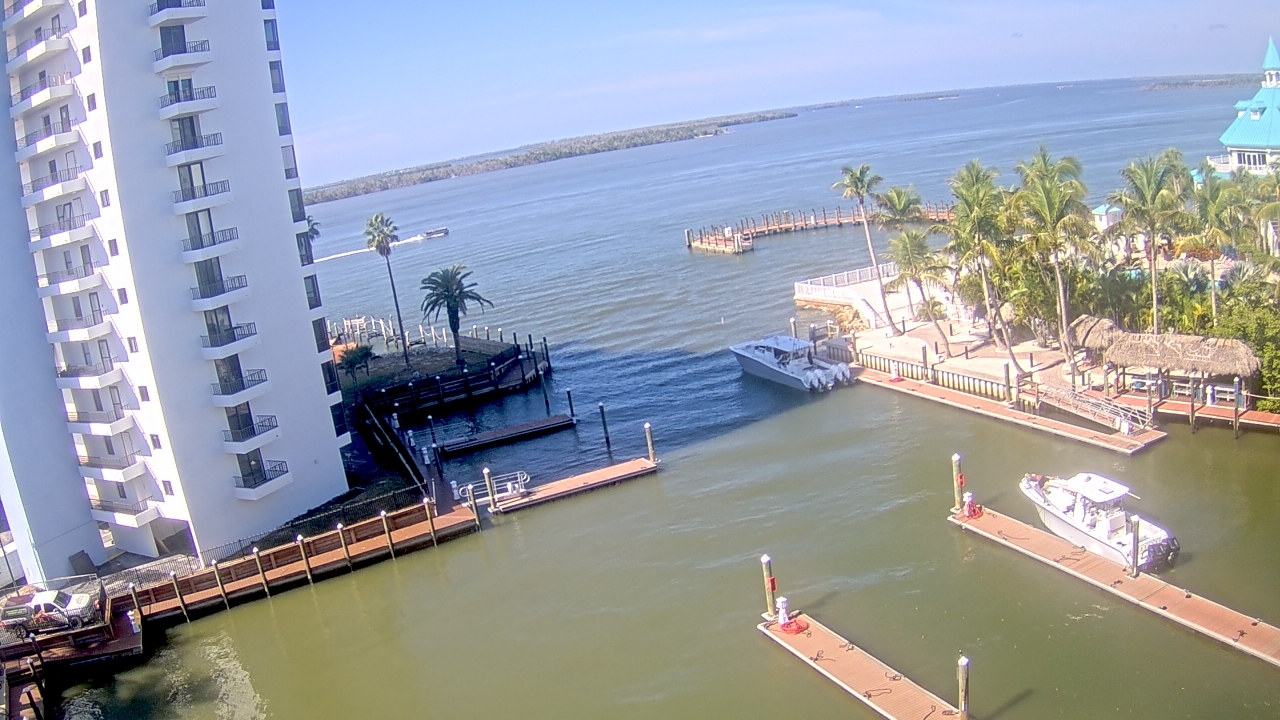 Thumbnail for current weather camera view from Sanibel Harbour Yacht Club in Punta Rassa, Florida
