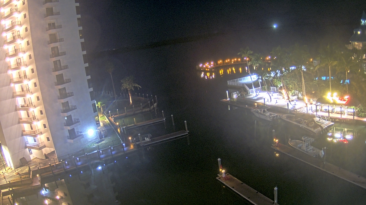 Thumbnail for current weather camera view from Sanibel Harbour Yacht Club in Punta Rassa, Florida