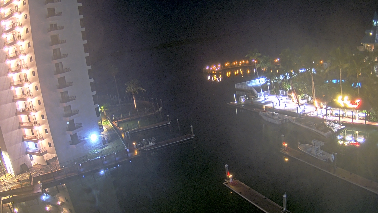 Thumbnail for current weather camera view from Sanibel Harbour Yacht Club in Punta Rassa, Florida