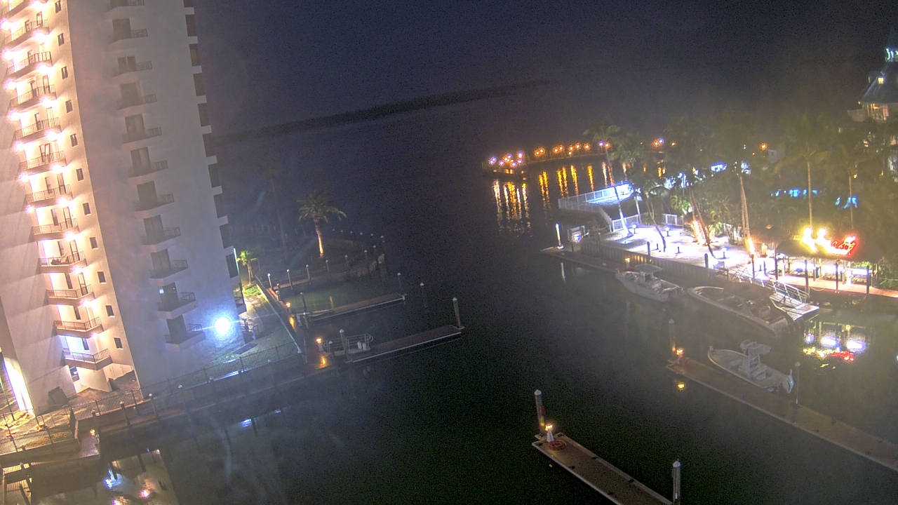 Thumbnail for current weather camera view from Sanibel Harbour Yacht Club in Punta Rassa, Florida